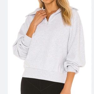 Anine Bing Jalen Sweatshirt Heather Grey Size L